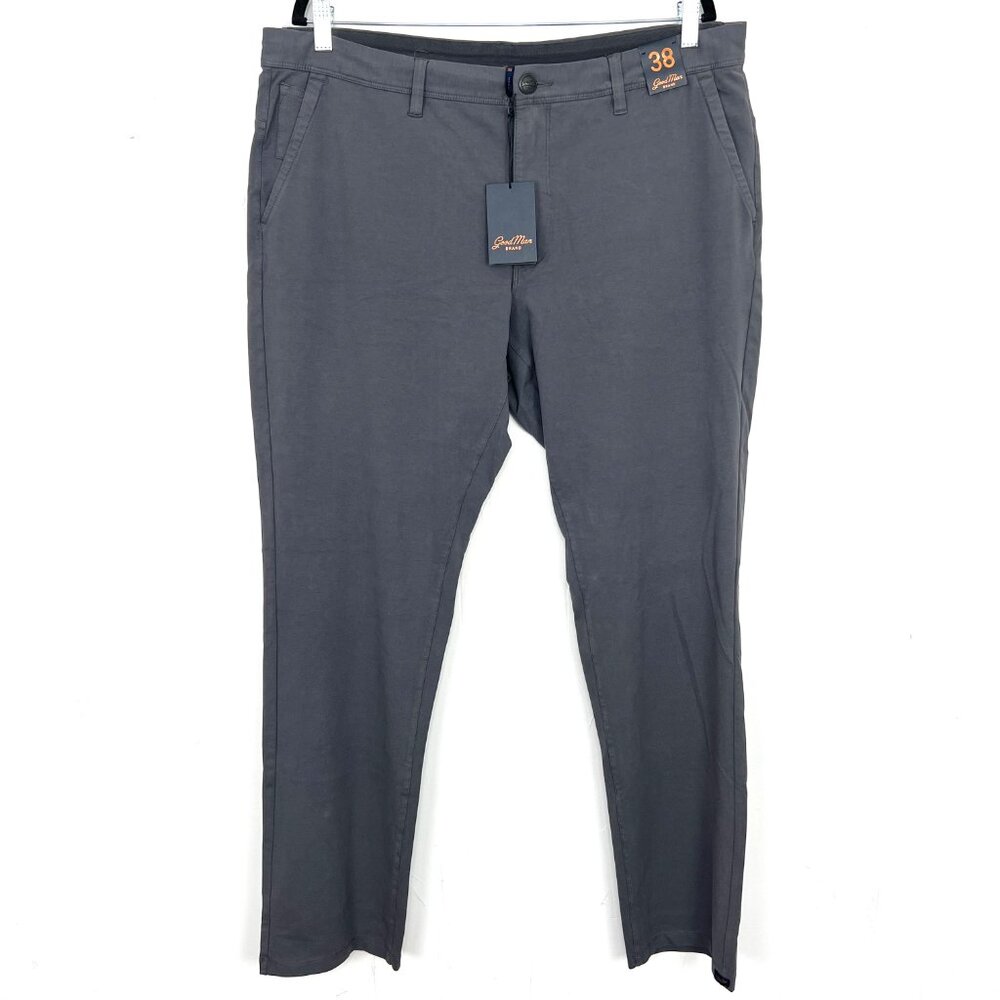 NWT GoodMan Brand $158 Grey Pants Soft Stretch Men's 38 Waist